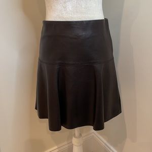 Vince Leather Skirt